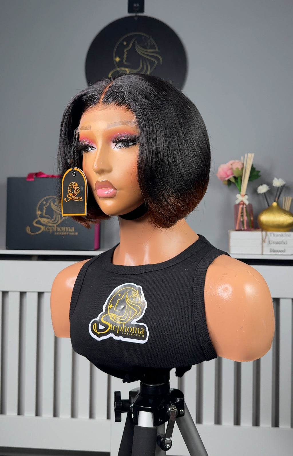 SDD Layered Bob with brown tip