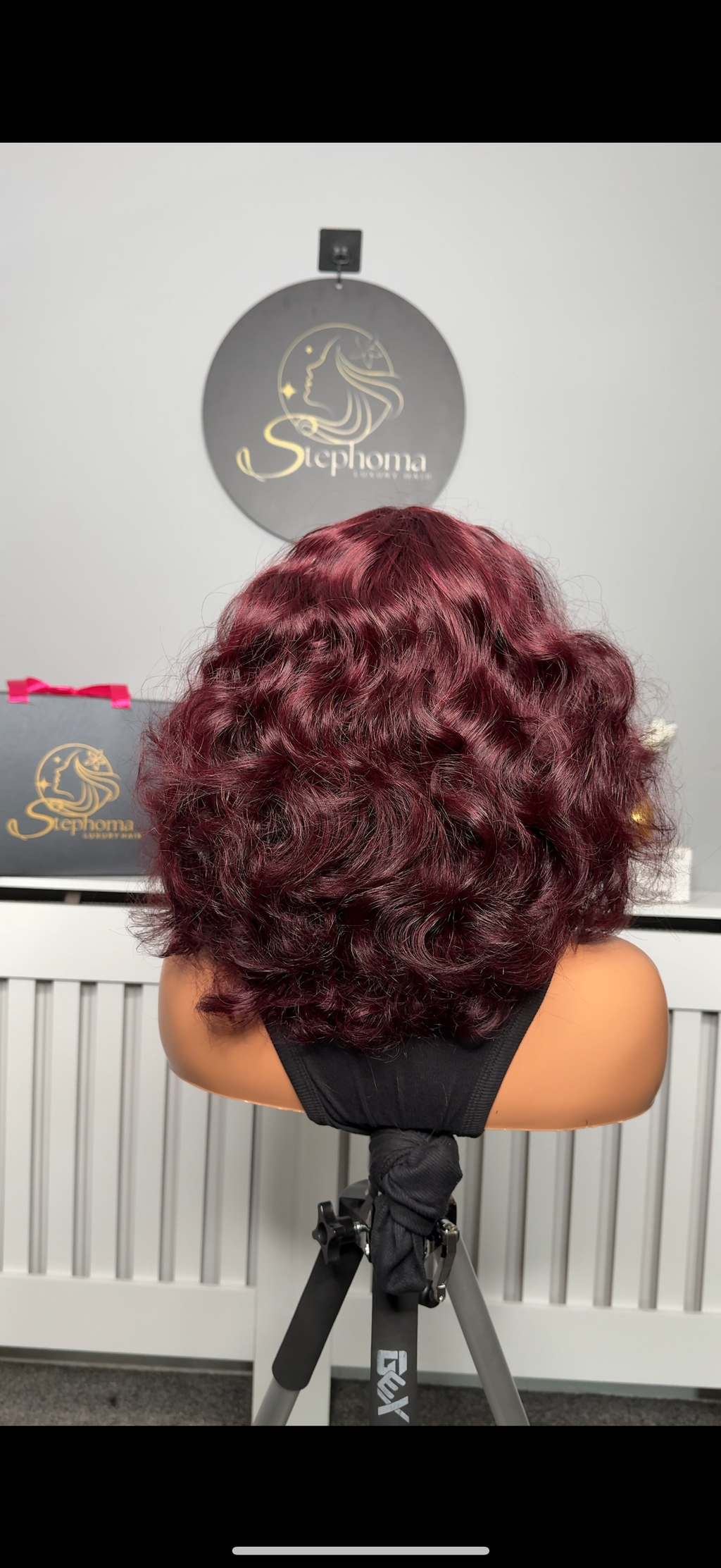 Pro fringe in Burgundy