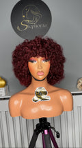 ELLIE FRINGE WIG IN BURGUNDY