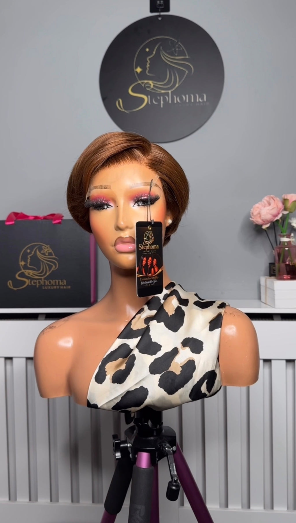 Luxe Chic Pixie Wig in Brown