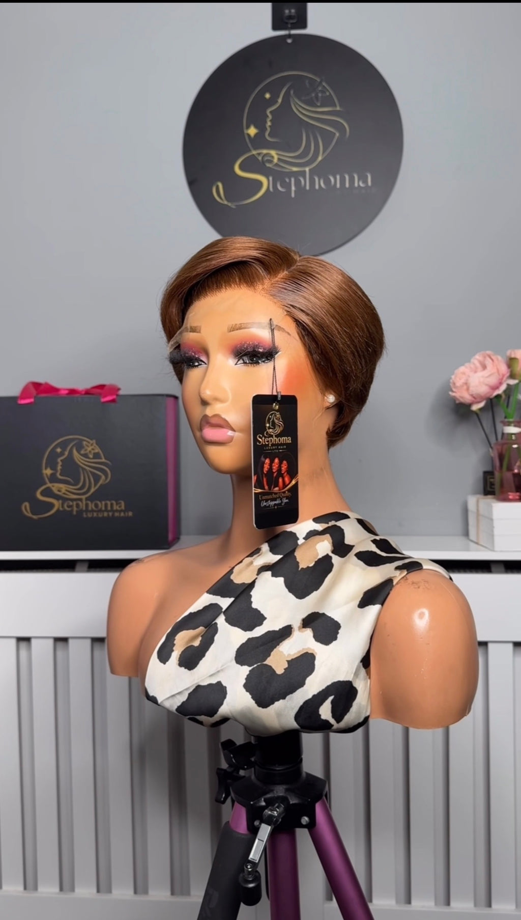 Luxe Chic Pixie Wig in Brown