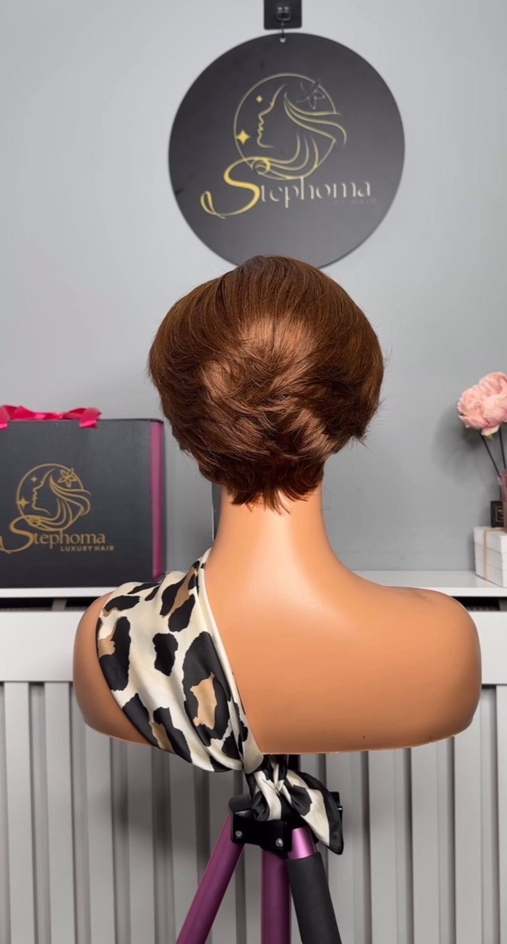 Luxe Chic Pixie Wig in Brown