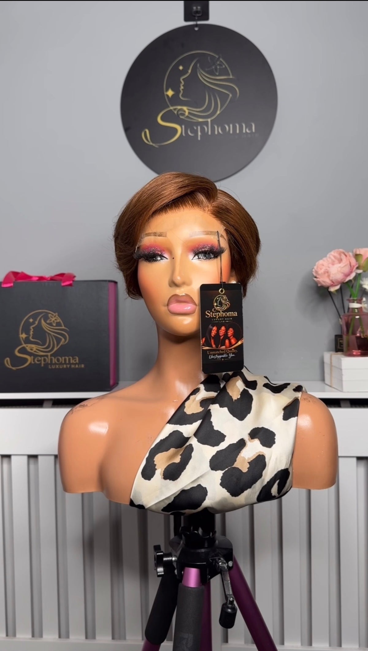 Luxe Chic Pixie Wig in Brown