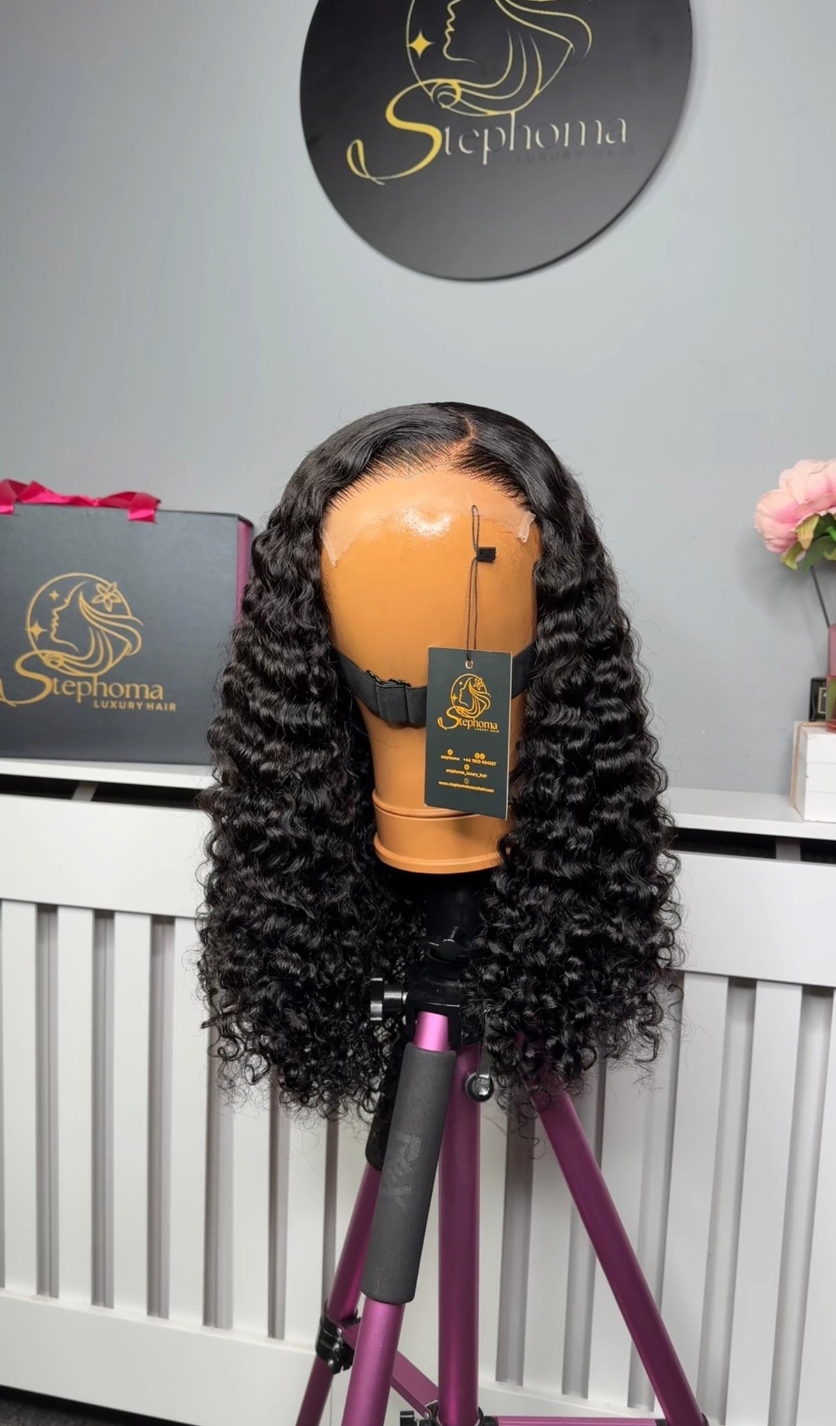 20” Iris Curly with 5by5 Closure