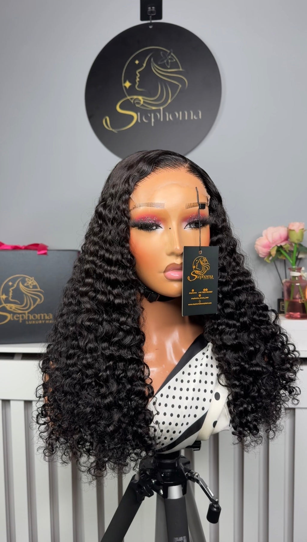 20” Iris Curly with 5by5 Closure